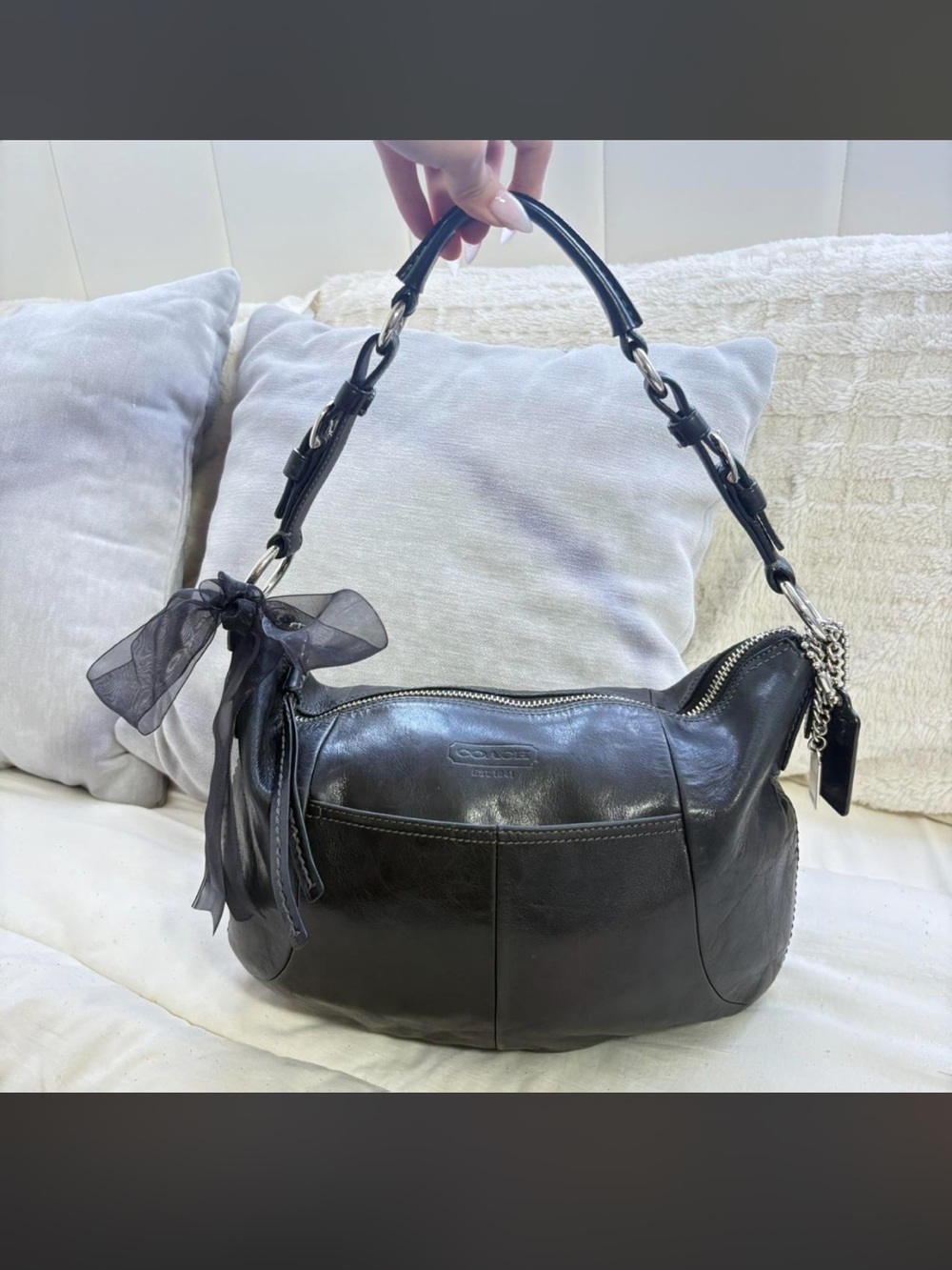 Coach Y2K Leather Hobo Shoulder Bag